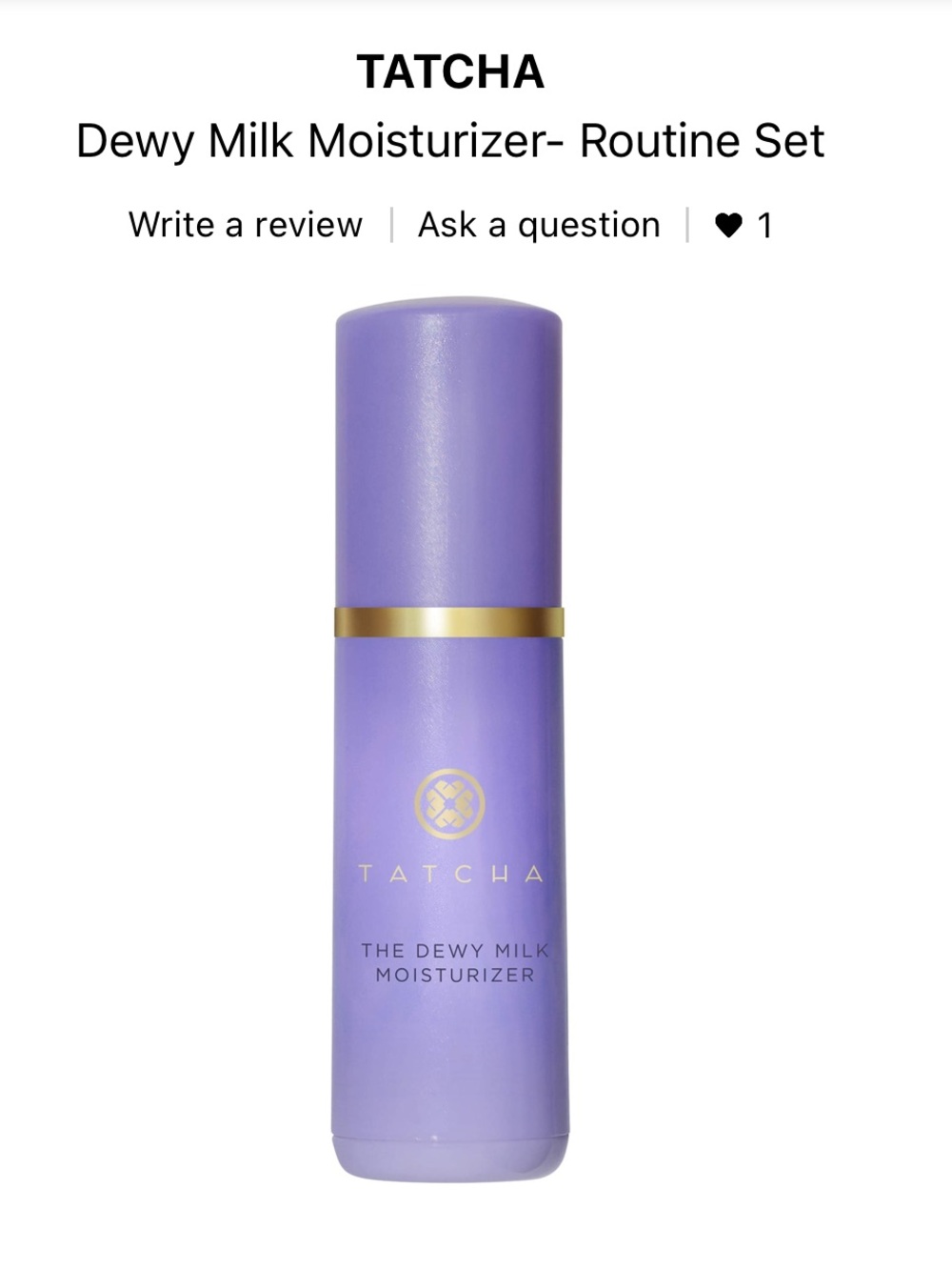 Pick 8/$50 Tatcha The Dewy Milk Moisturizer NWT Del Sam Sz